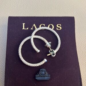 LAGOS Large Caviar Hoop Earrings